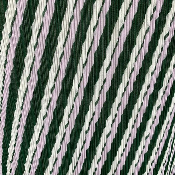 DVF Diane von Furstenberg Novalee Flag Stripe Lavender Fog green midi dress XL - Picture 5 of 7